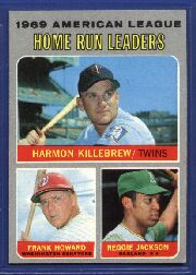 1970 Topps Baseball Cards      066      AL Home Run Leaders-Harmon Killebrew-Frank Howard-Reggie Jackson